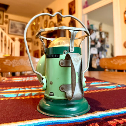 Vintage Retro Green Delta Electric Company Power Light Lantern