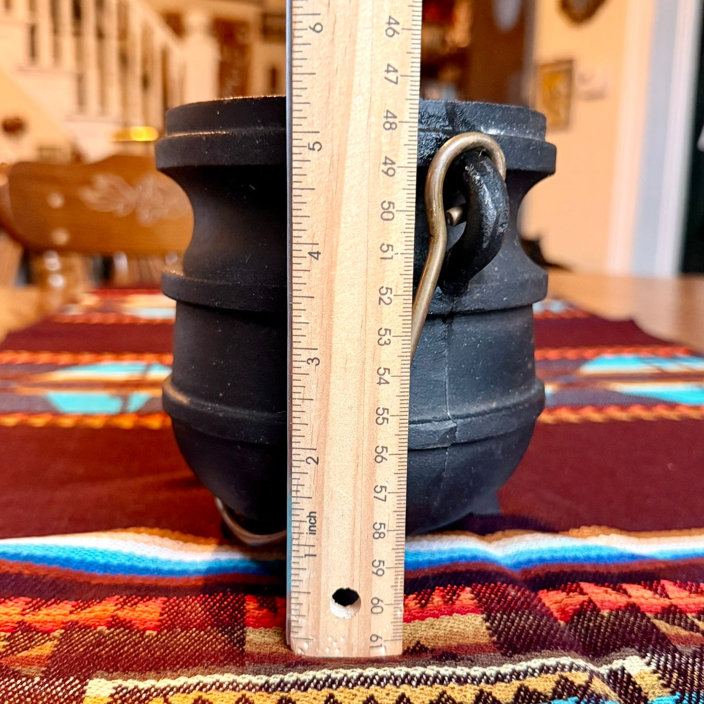 Antique Cast Iron 3 Legged Fire Starter / Smudge Pot / Cauldron