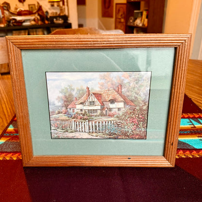 Carl Valente "Pathway to Penhurst" Print in Wooden Frame