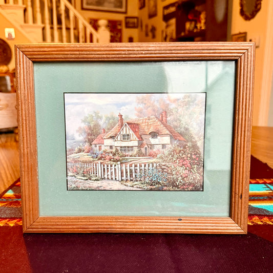 Carl Valente "Pathway to Penhurst" Print in Wooden Frame