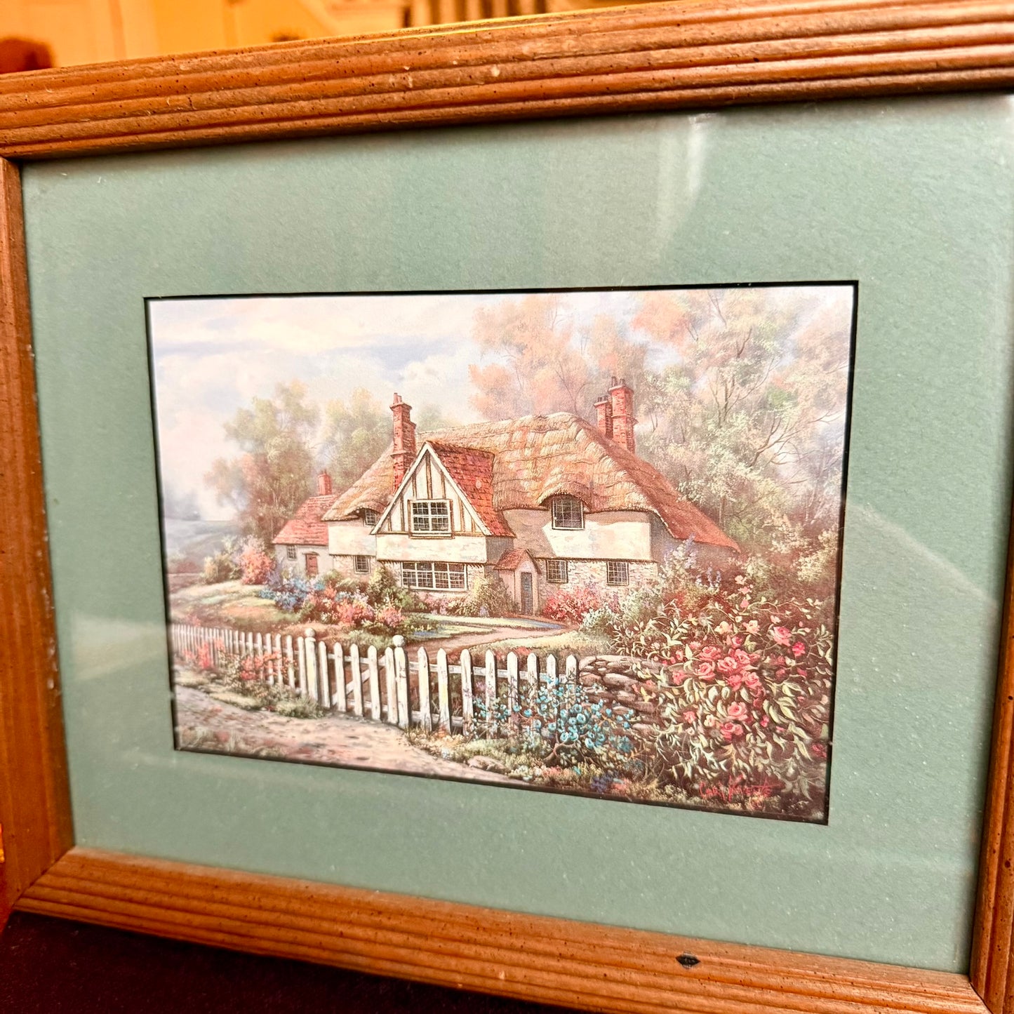 Carl Valente "Pathway to Penhurst" Print in Wooden Frame