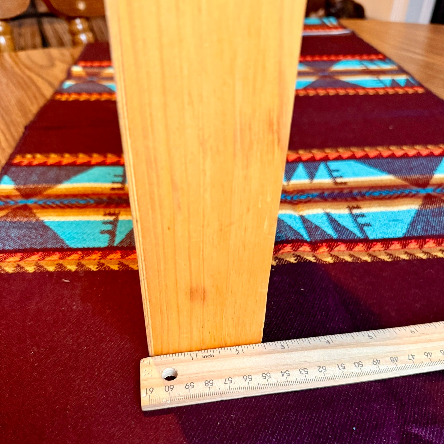 Vintage Wooden Ribbed Farmhouse Style Wall Shelf / Spice Rack