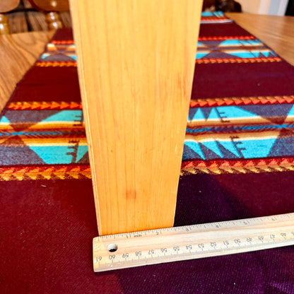 Vintage Wooden Ribbed Farmhouse Style Wall Shelf / Spice Rack