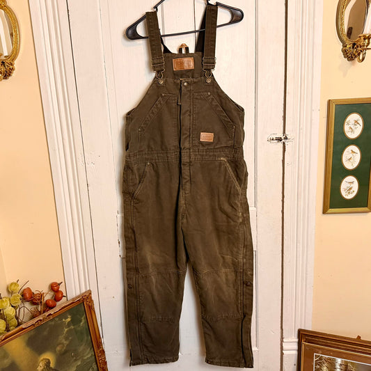 Vintage Schmidt's Workwear Canvas Overall's Youth Large - See Measurements
