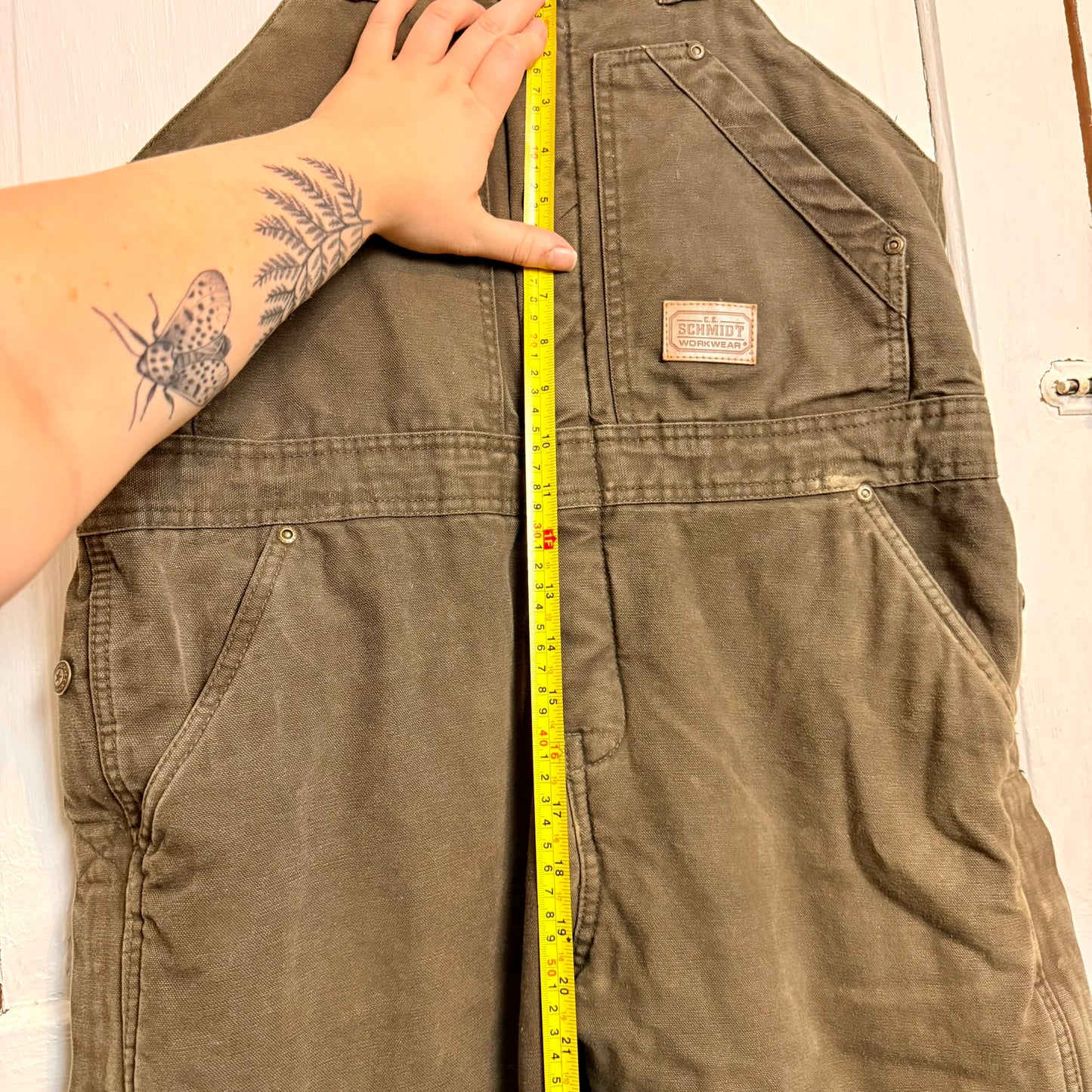Vintage Schmidt's Workwear Canvas Overall's Youth Large - See Measurements