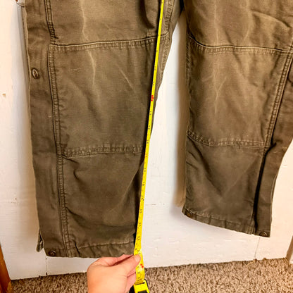 Vintage Schmidt's Workwear Canvas Overall's Youth Large - See Measurements