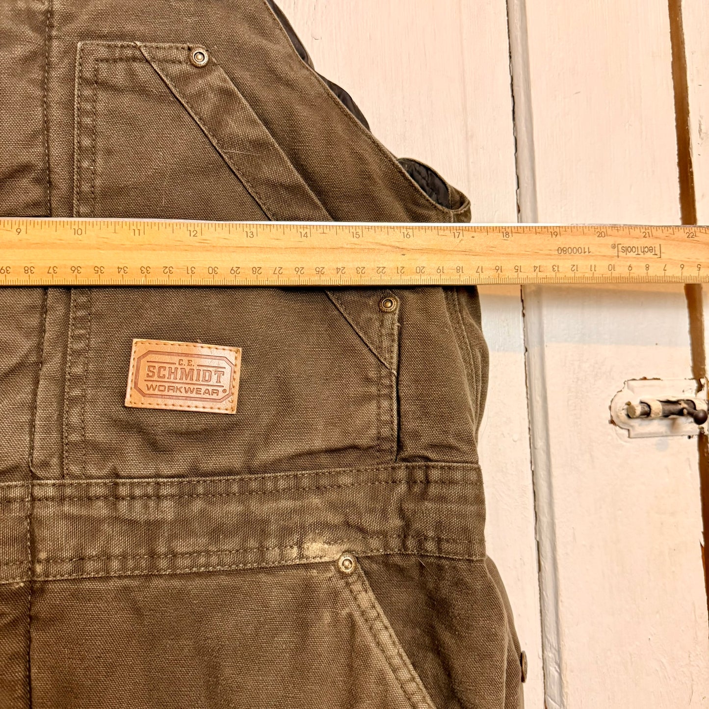 Vintage Schmidt's Workwear Canvas Overall's Youth Large - See Measurements