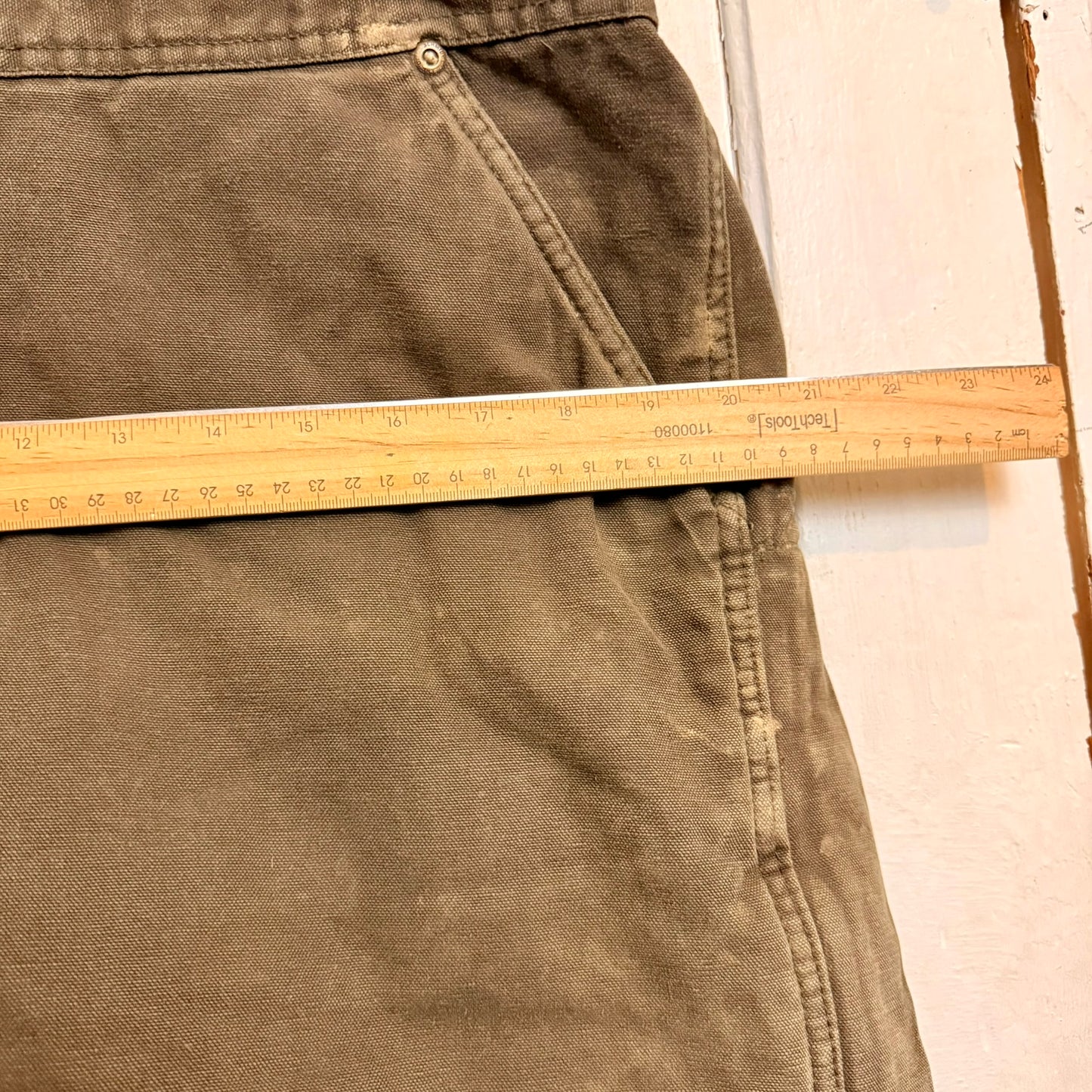 Vintage Schmidt's Workwear Canvas Overall's Youth Large - See Measurements