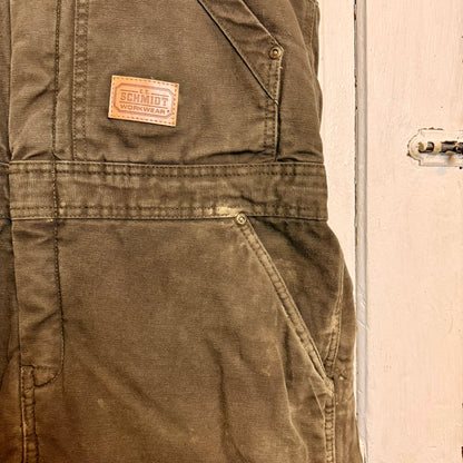 Vintage Schmidt's Workwear Canvas Overall's Youth Large - See Measurements
