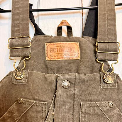 Vintage Schmidt's Workwear Canvas Overall's Youth Large - See Measurements