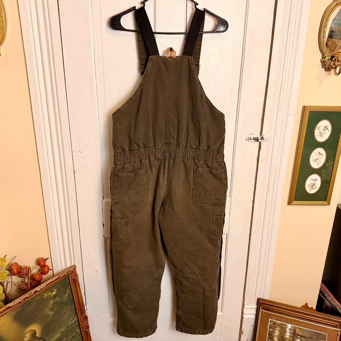 Vintage Schmidt's Workwear Canvas Overall's Youth Large - See Measurements