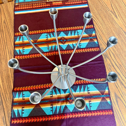 Vintage K. Hagburg Ikea Stockholm 8 Candle Candelabra - Brushed Stainless Steel