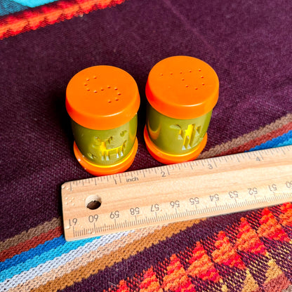 Vintage 70s St. Labre Indian School Ashland, MT Salt and Pepper Shakers