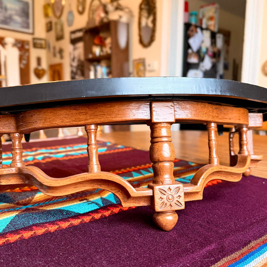 Vintage 1960s Mid-Century Modern Syroco Homco Faux Wood Wall Shelf