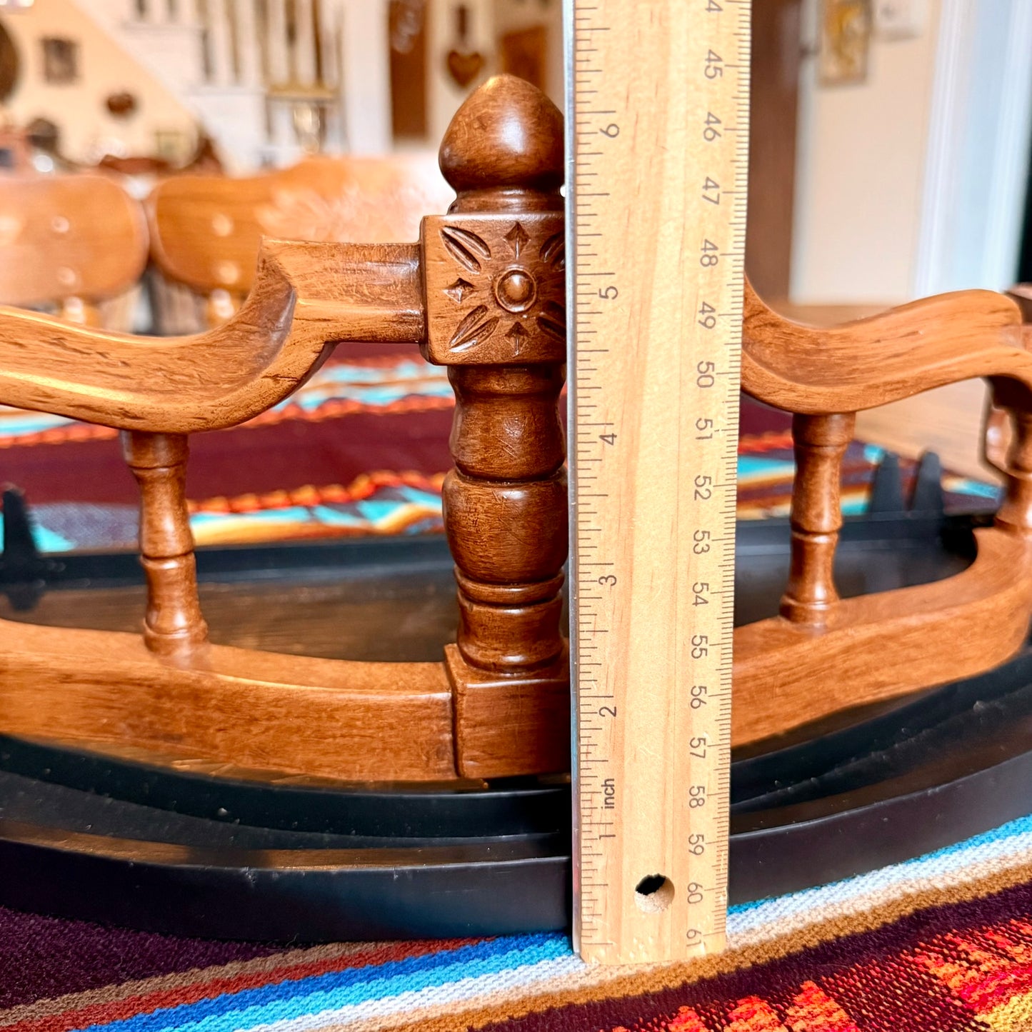 Vintage 1960s Mid-Century Modern Syroco Homco Faux Wood Wall Shelf