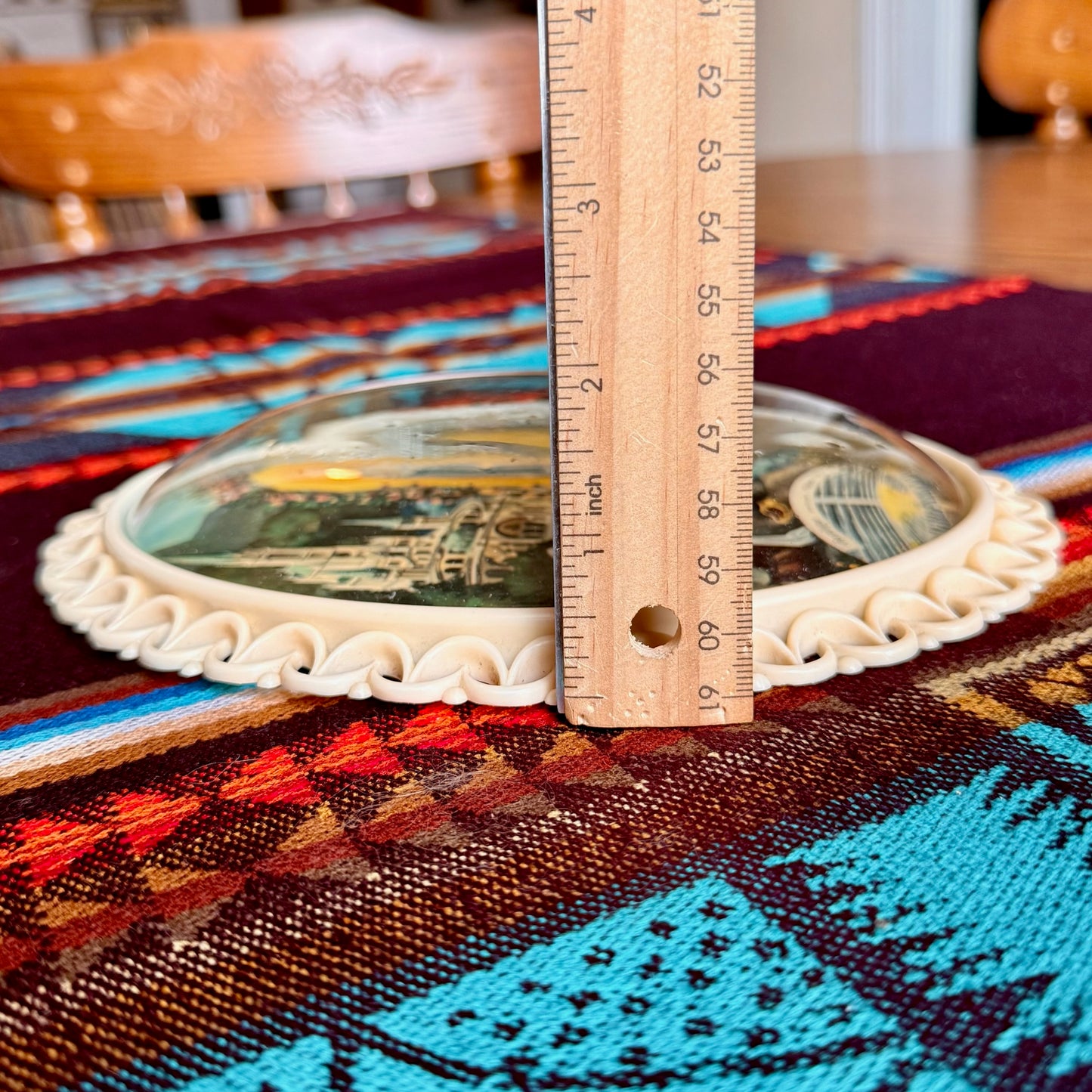 Vintage Our Lady of Lourdes Medallion Print - 1960s Lourdes, France Souvenir