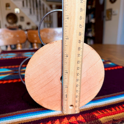 Vintage Mid-Century Modern Solid Wood Pfaltzgraff Condiment Server Caddy