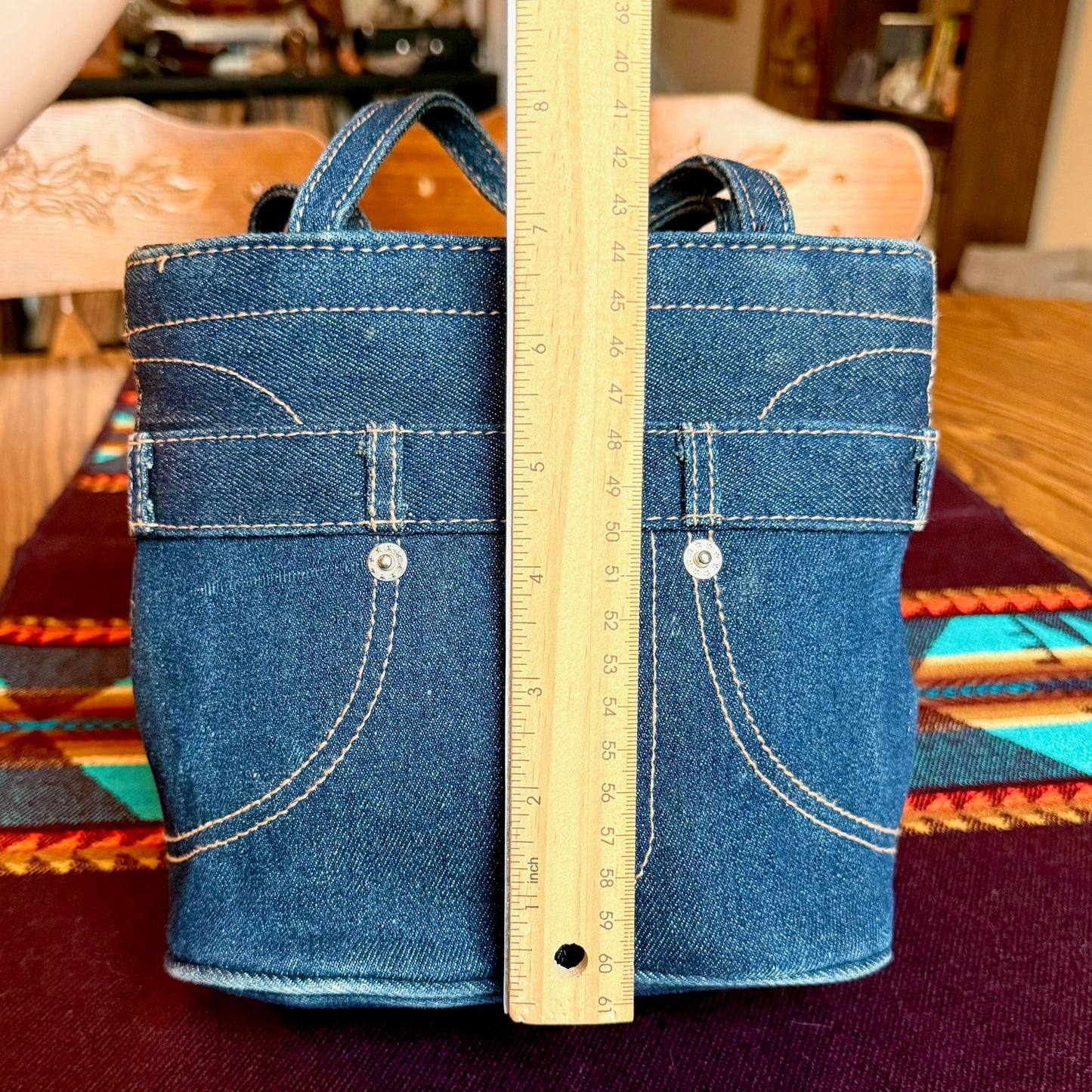 Vintage Y2K 2000s Denim Purse - Shaped Like a Pair of Jeans, Butt and All!