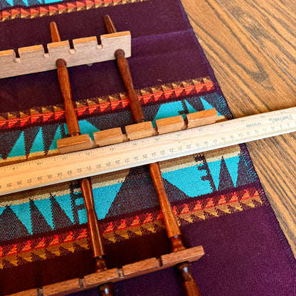 Vintage Mid-Century Modern Wooden Souvenir Spoon Holder/Flower Display