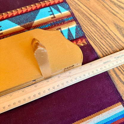 Vintage Hollywood Regency Golden Solid Wood Floating Display Shelf