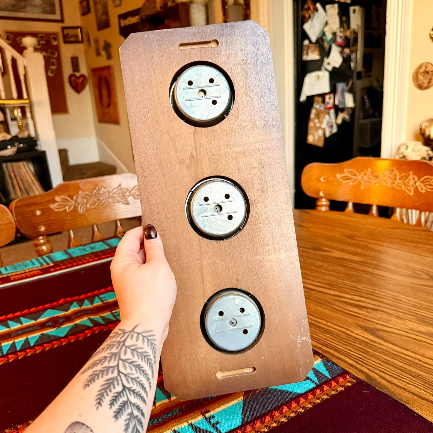 Vintage 1970s MCM Sunbeam Weather Station - Barometer, Thermometer, & Humidity