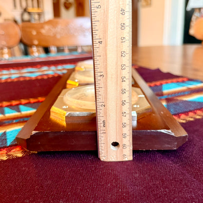 Vintage 1970s MCM Sunbeam Weather Station - Barometer, Thermometer, & Humidity