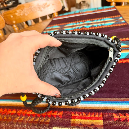 Handmade Daimond Pattern Beaded Crossbody Bag - Reminds Me of Las Vegas!
