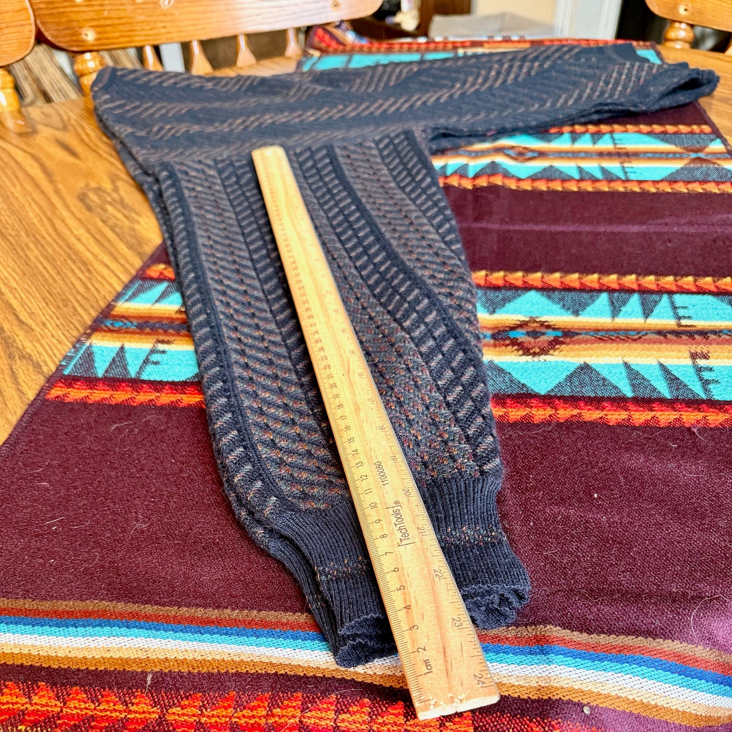 Vintage 90s Croft and Barrow Acrylic & Wool Rainbow Sweater - Made in Italy