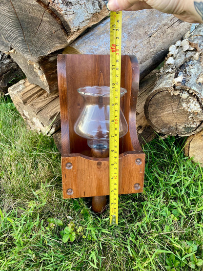 Vintage Scoop Style Wall Sconce - Can Be Used For Tea Lights Or Candlesticks!