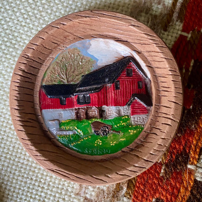 Vintage Duncan Enterprises Seasonal Ceramic Farm Coasters