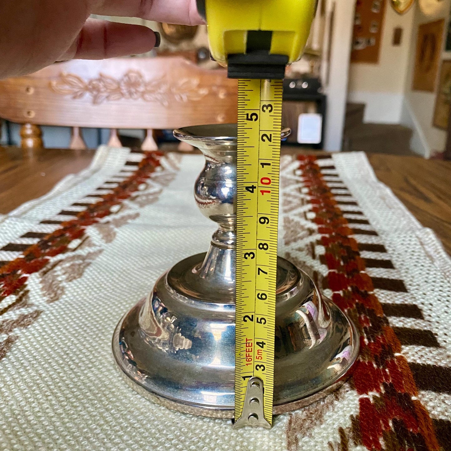 Vintage Silver Plated Candlestick Holder