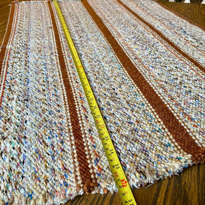 Vintage Handwoven Wool / Cotton Western Rustic Rug - 3 FT x 2 FT