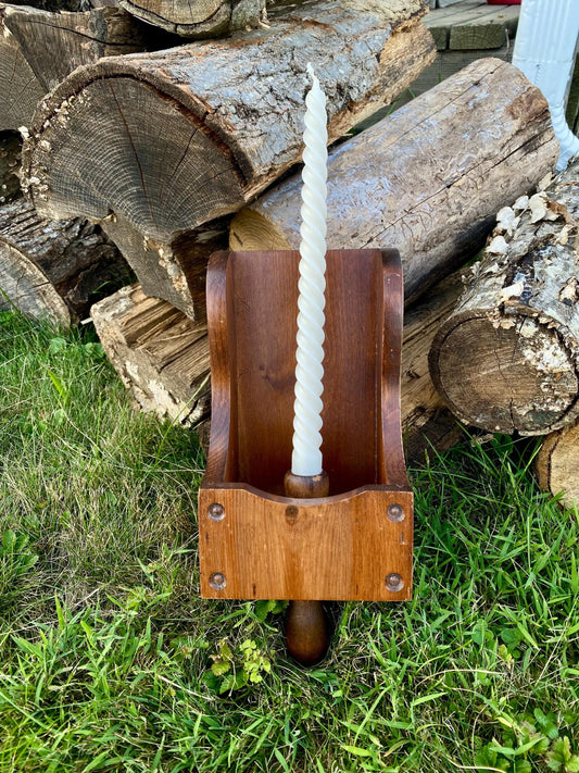 Vintage Scoop Style Wall Sconce - Can Be Used For Tea Lights Or Candlesticks!