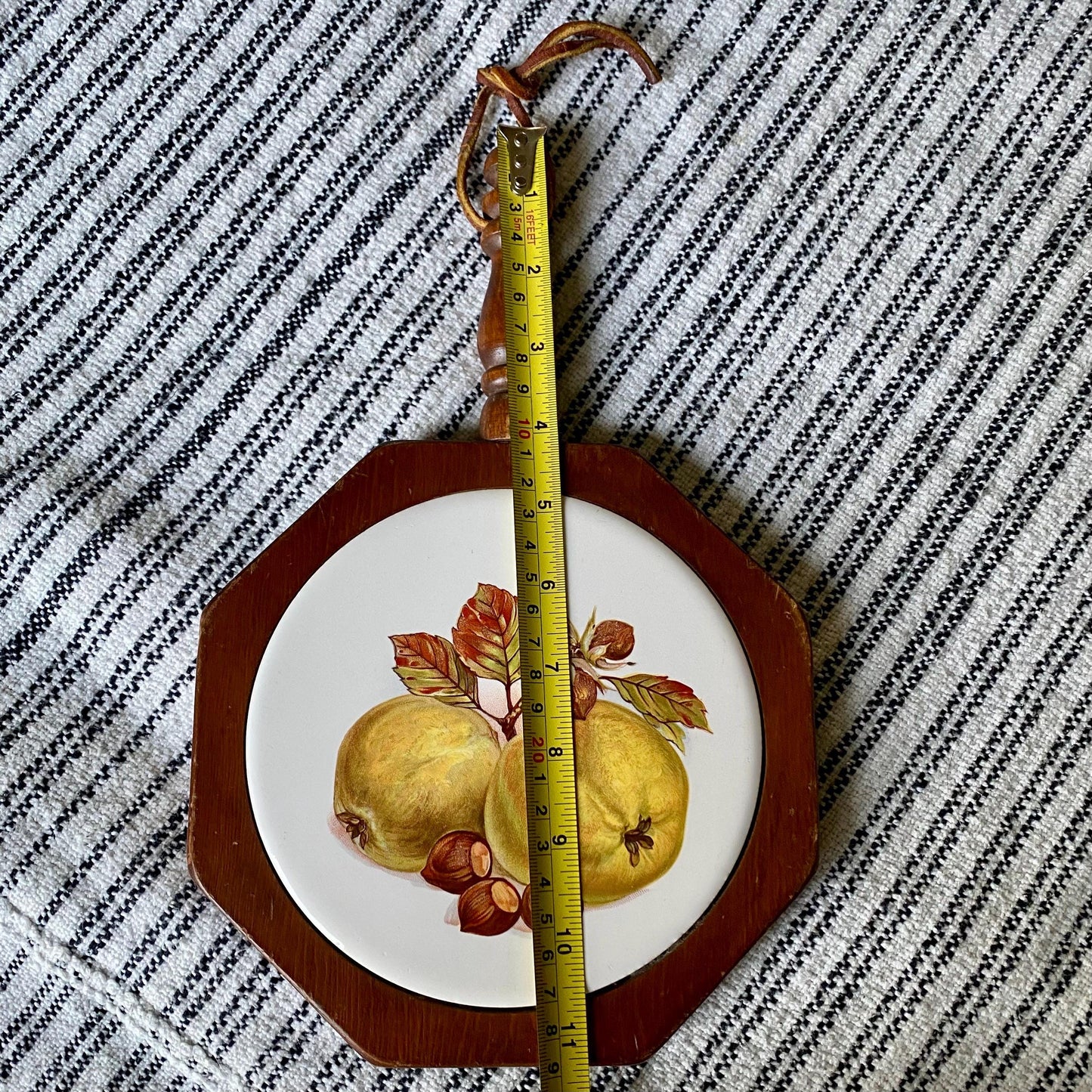 Vintage 1960s McCoy Accents Hazelnut Trivet / Wall Hanging