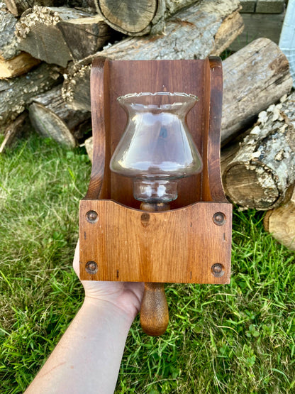 Vintage Scoop Style Wall Sconce - Can Be Used For Tea Lights Or Candlesticks!