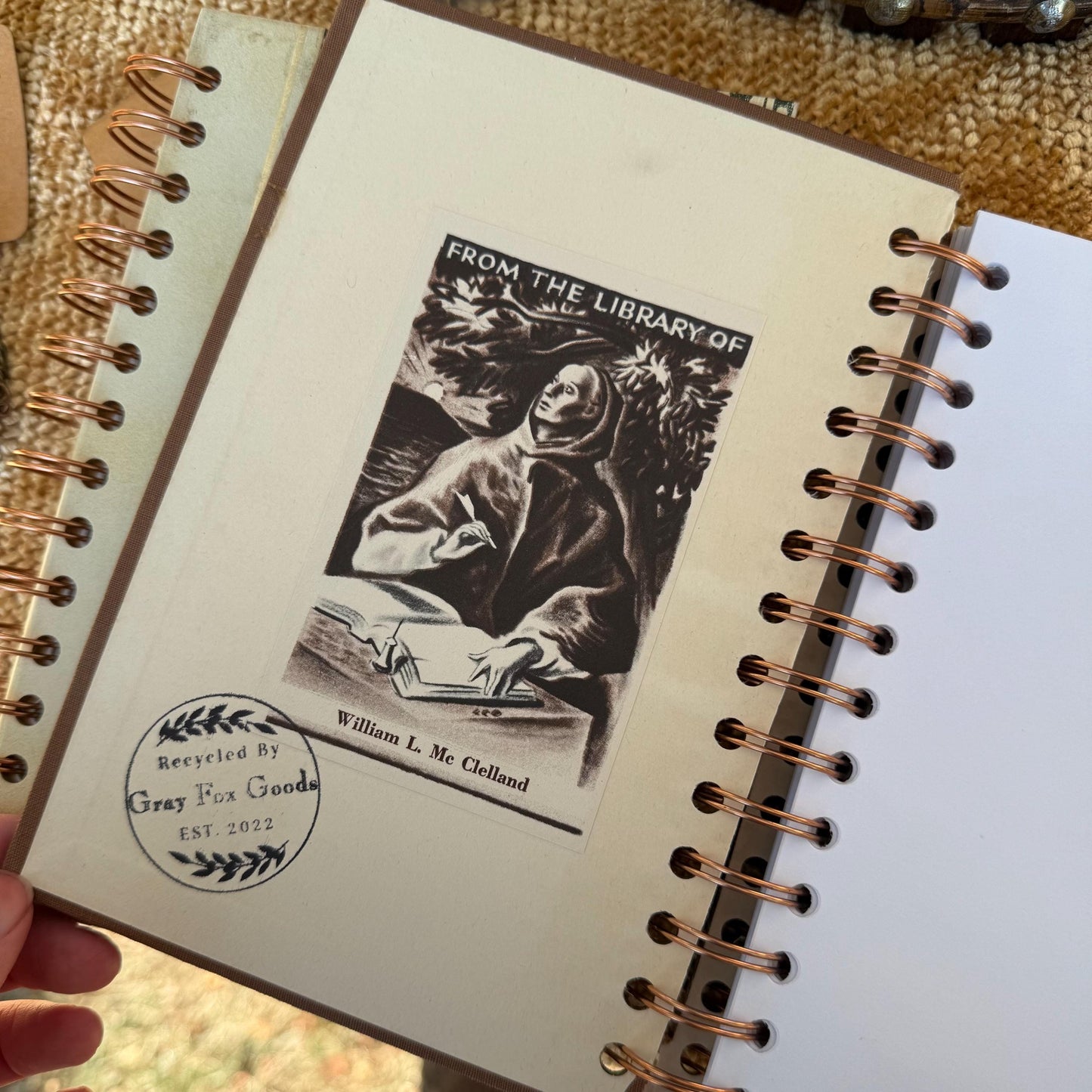 Handmade Recycled Junk Journals - Made From Old Hardbacks and Recycled Paper