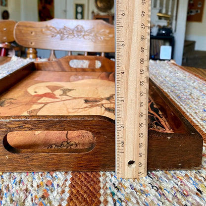 Vintage Mid-Century Modern Wooden Swan Serving / Trinket Tray